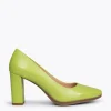 MiMaO ShopOnline URBAN SOIRÉE – Chaussures à Talon Haut En Cuir Nappa VERT PISTACHE 23