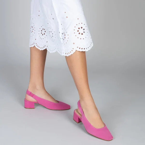 MiMaO ShopOnline URBAN LADY – Escarpins à Talon Moyen à Bride Arrière FUCHSIA 7