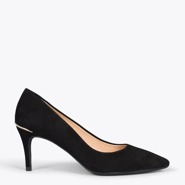 MiMaO ShopOnline STILETTO MIDNIGHT – Chaussures à Talon Aiguille Et Détail Métallique NOIR 1