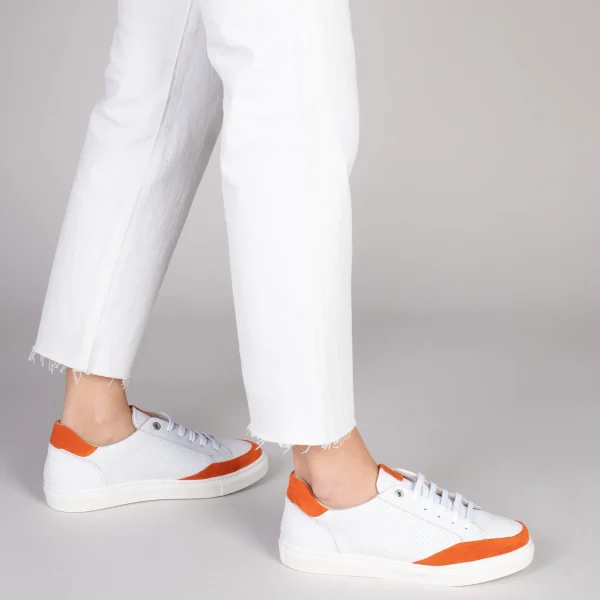 MiMaO ShopOnline SNEAKER MIL PUNTOS – Tennis Casual Pour Femme ORANGE 7