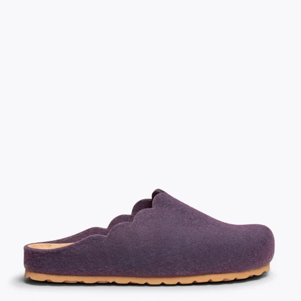MiMaO ShopOnline SWEET HOME – Pantoufles Pour Femme AUBERGINE 1