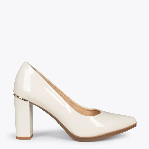 MiMaO ShopOnline URBAN VERNI – Chaussures à Talon En Cuir Verni Et Détail Métallique OS 1