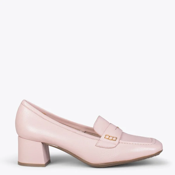 MiMaO ShopOnline ANTIFAZ – Mocassins Avec Masque à Talon Pour Femme ROSE 1