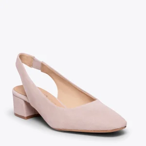 MiMaO ShopOnline URBAN LADY – Escarpins à Talon Moyen à Bride Arrière ROSE PÂLE 15