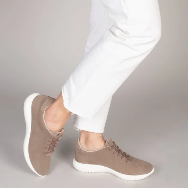 MiMaO ShopOnline WALK – Baskets Confortables Pour Femme TAUPE 7