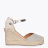 MiMaO ShopOnline CONIL – Espadrilles à Talon Haut En Lin BEIGE 25