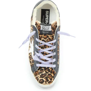 GOLDEN GOOSE Baskets Superstar Cuir Léopard 14