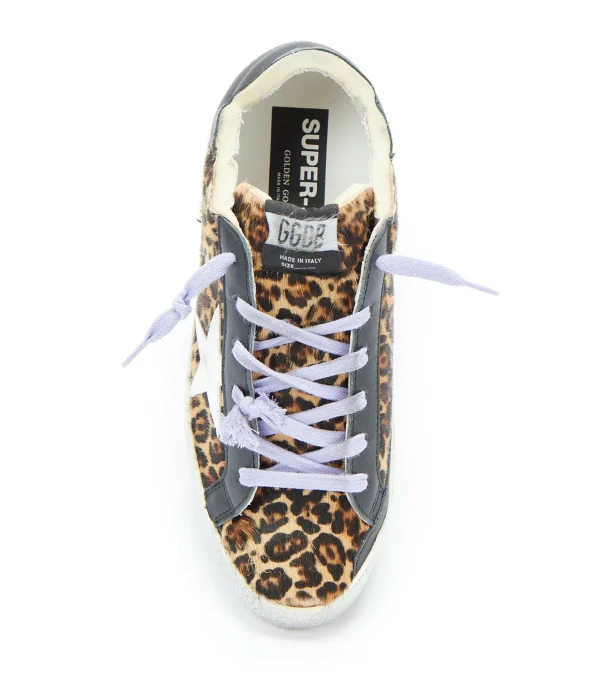 GOLDEN GOOSE Baskets Superstar Cuir Léopard 3