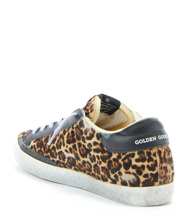 GOLDEN GOOSE Baskets Superstar Cuir Léopard 4
