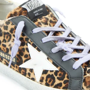 GOLDEN GOOSE Baskets Superstar Cuir Léopard 18