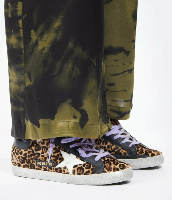 GOLDEN GOOSE Baskets Superstar Cuir Léopard 6