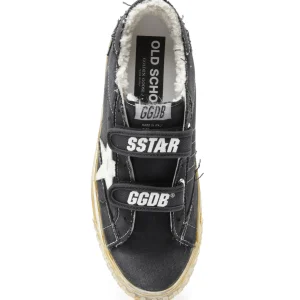 GOLDEN GOOSE Baskets Old School Coton Noir Blanc 10