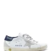 GOLDEN GOOSE Baskets Enfant Superstar Cuir Blanc Bleu 34
