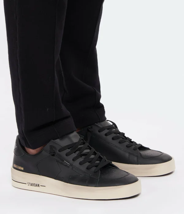 GOLDEN GOOSE Baskets Homme Stardan Cuir Noir 6