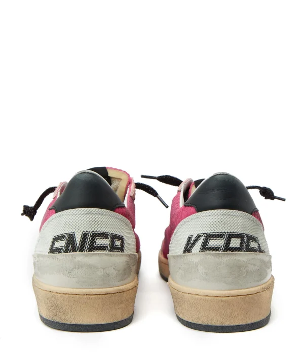 GOLDEN GOOSE Baskets Ball Star Cuir Rose 6