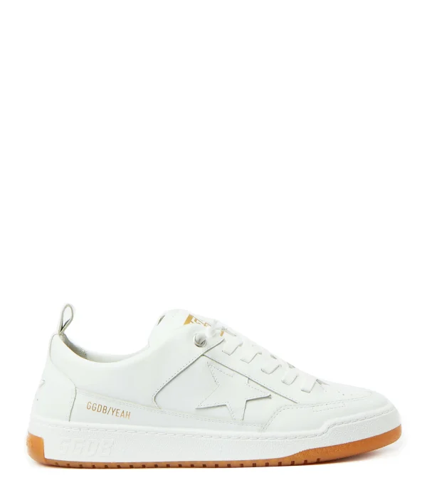 GOLDEN GOOSE Baskets Yeah Cuir Blanc 1
