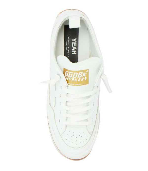 GOLDEN GOOSE Baskets Yeah Cuir Blanc 4