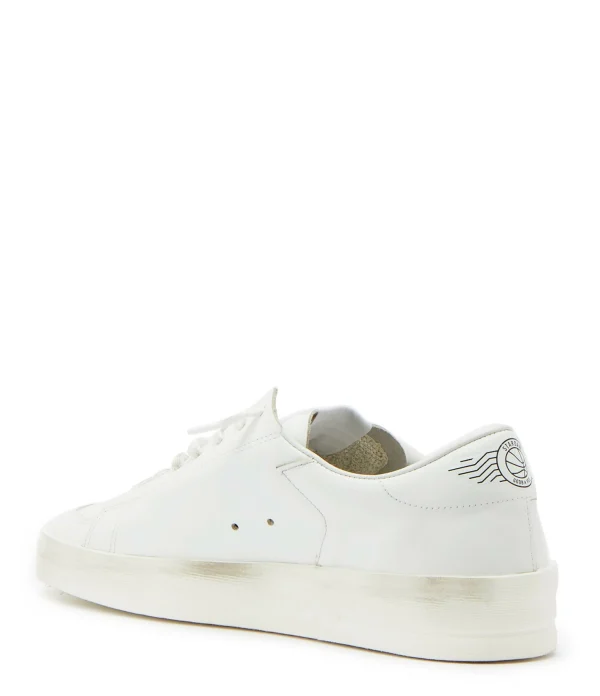 GOLDEN GOOSE Baskets Stardan Cuir Blanc 4