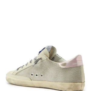 GOLDEN GOOSE Baskets Superstar Maille Crème Glitter 12