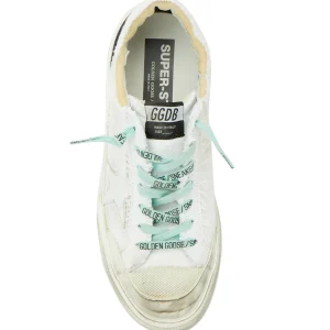 GOLDEN GOOSE Baskets Homme Superstar Toile Blanc Noir 8