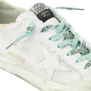 GOLDEN GOOSE Baskets Homme Superstar Toile Blanc Noir 12