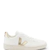 VEJA Baskets V-10 Chromefree Cuir Extra White Platine 20