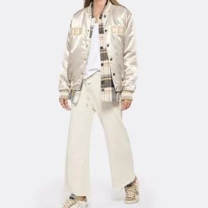 GOLDEN GOOSE Baskets Superstar Sérigraphié Cuir Blanc Taupe 30