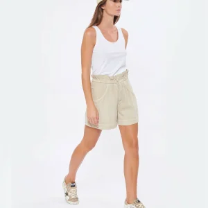 GOLDEN GOOSE Baskets Superstar Sérigraphié Cuir Blanc Taupe 42