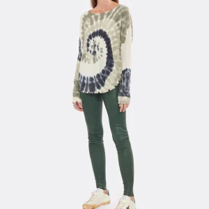 GOLDEN GOOSE Baskets Superstar Cuir Crème Léopard Vert 18