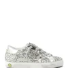 GOLDEN GOOSE Baskets Enfant Superstar Glitter Argenté Blanc 17