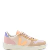 VEJA Baskets V-10 Suédé Multicolore Peach 22