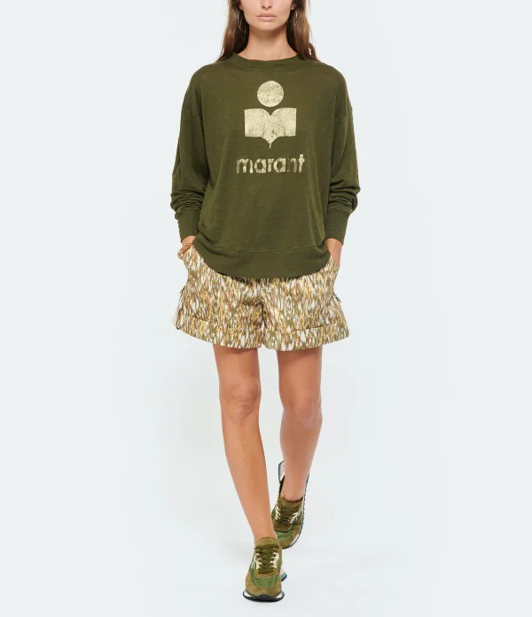 GHOUD VENICE Baskets Rush Low Mesh Militaire Doré 7