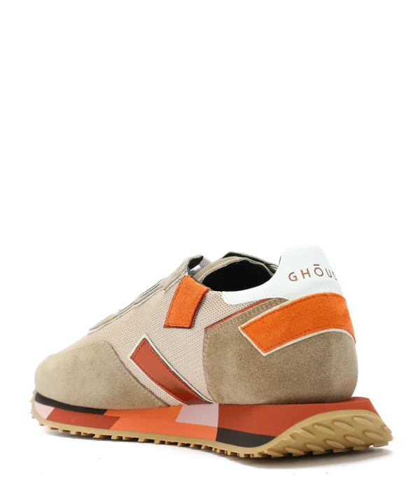 GHOUD VENICE Baskets Rush Low Mesh Beige Corail 4
