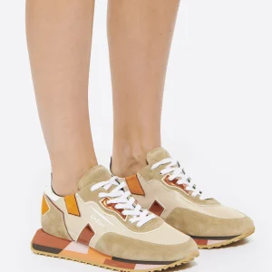 GHOUD VENICE Baskets Rush Low Mesh Beige Corail 17