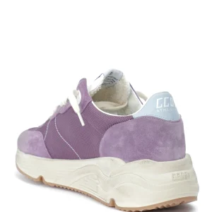 GOLDEN GOOSE Baskets Running Cuir Suédé Violet 18