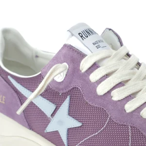 GOLDEN GOOSE Baskets Running Cuir Suédé Violet 20