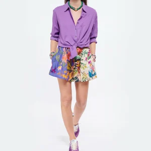 GOLDEN GOOSE Baskets Running Cuir Suédé Violet 32