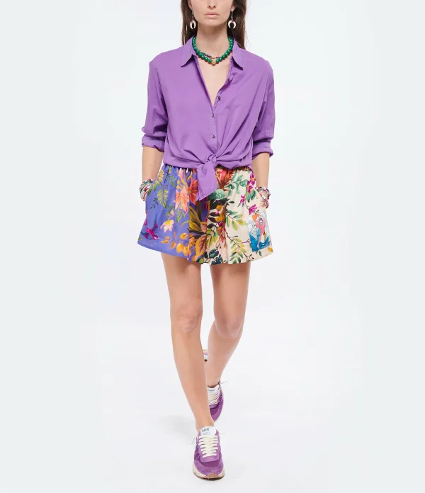 GOLDEN GOOSE Baskets Running Cuir Suédé Violet 11