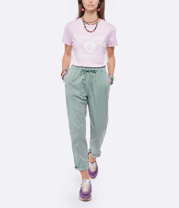 GOLDEN GOOSE Baskets Running Cuir Suédé Violet 13