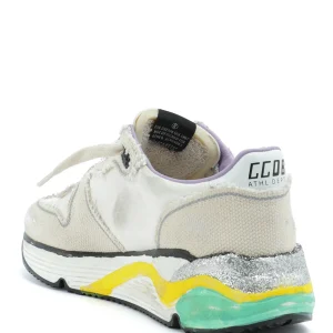GOLDEN GOOSE Baskets Running Cuir Blanc Multicolore 13