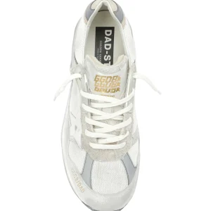 GOLDEN GOOSE Baskets Homme Running Dad Cuir Suédé Beige 8