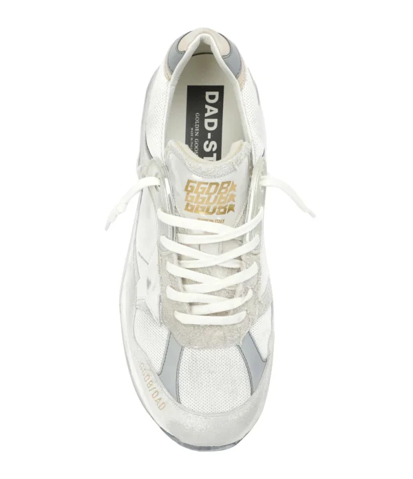 GOLDEN GOOSE Baskets Homme Running Dad Cuir Suédé Beige 3