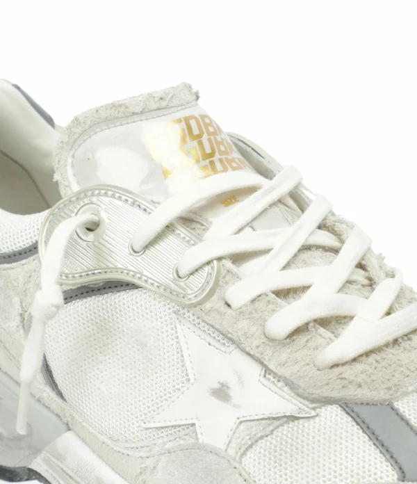 GOLDEN GOOSE Baskets Homme Running Dad Cuir Suédé Beige 5