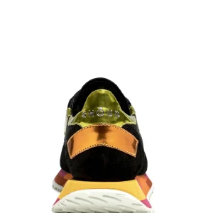 GHOUD VENICE Baskets Rush Low Mesh Noir Jaune 10