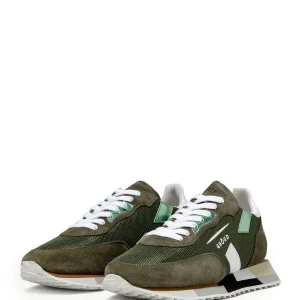 GHOUD VENICE Baskets Rush Low Mesh Kaki Blanc 12