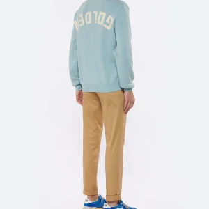 GOLDEN GOOSE Baskets Homme Running Cuir Suédé Bleu Blanc 21