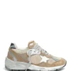 GOLDEN GOOSE Baskets Homme Running Dad Cuir Suédé Tabac Bronze 25