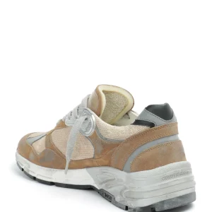 GOLDEN GOOSE Baskets Homme Running Dad Cuir Suédé Tabac Bronze 12