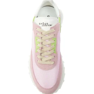 GHOUD VENICE Baskets Rush One Low Mesh Rose Vert, Collaboration Ghoud X Lesyanebo 11