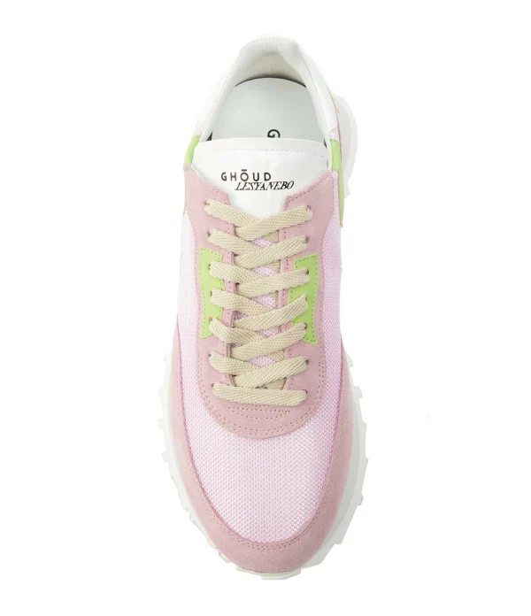 GHOUD VENICE Baskets Rush One Low Mesh Rose Vert, Collaboration Ghoud X Lesyanebo 3